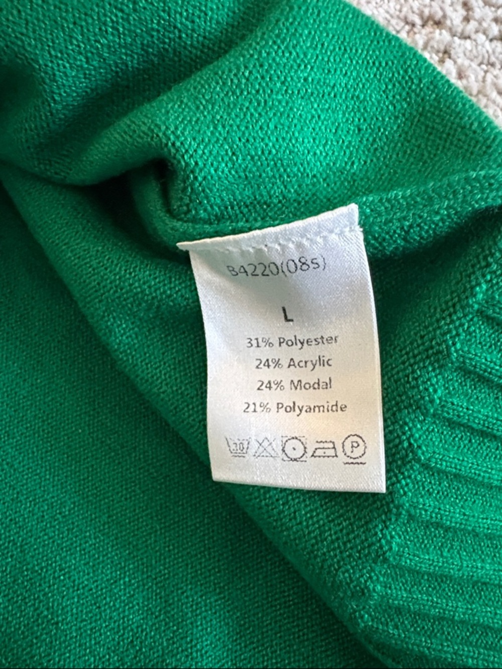 Amazon Women’s Green Crew Neck Short Sleeve Sweater - Picture 2 of 6